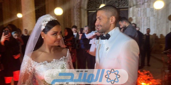 زواج الفنانة اسماء ابو اليزيد ومحمد الخطيب